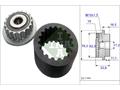 Муфта шківа генератора еластична VW T5 2.5 TDI 03-09 96/120/128kw, AXD/AXE/BNZ/BLJ/AXE/BPC Schaeffler INA фото 8