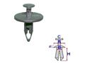 Дюбель подКрилков (комплект 10 шт) розмір:A = 26mm/B = 7,8 mm/C = 10mm/d = 2mm/H = 24mm