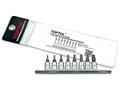 Набір біт пятигранних 1/4" TORX T8-T40 з отвором 8ед.