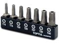 Набір біт 1/4" 7ед. (Torx: T10-T40 з отвором)